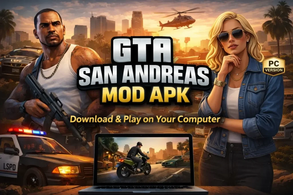 GTA San Andreas PC 1 GTA San Andreas Mod Apk For PC