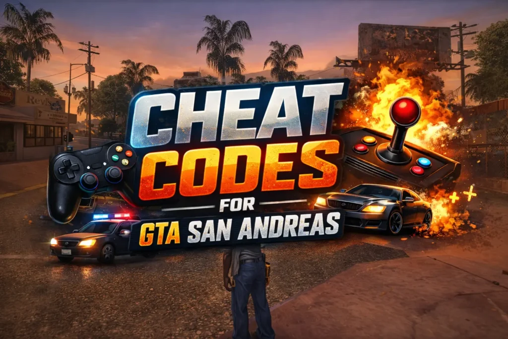 Cheat Codes 1 Cheat Codes for GTA San Andreas